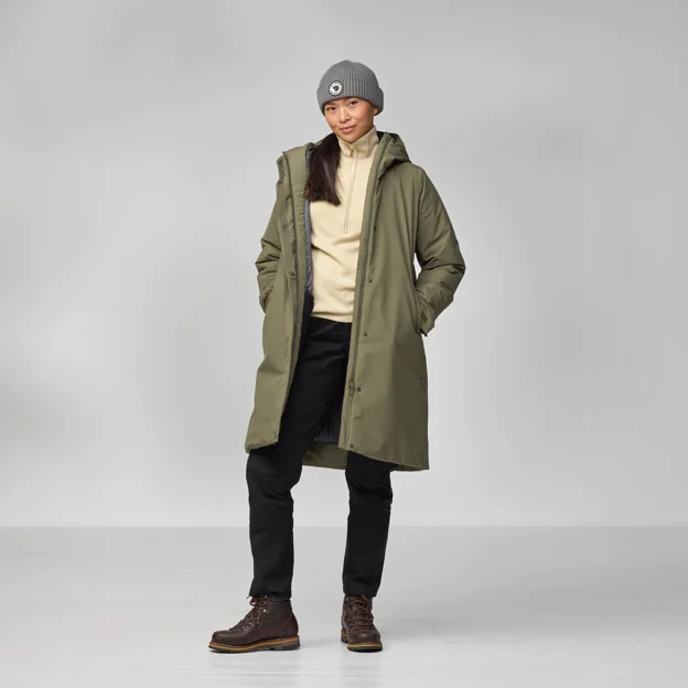 Fjällräven HC hydratic Padded Parka W Women’s Outdoor jackets Model Angle O 94840