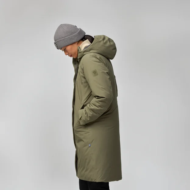 Fjällräven HC hydratic Padded Parka W Women’s Outdoor jackets Model Angle R 94457