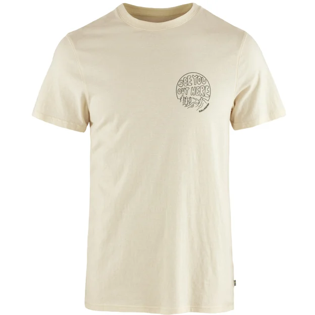 Fjällräven Hemp Blend Out Here T-shirt M Men’s T-shirts & tank tops White Main Front 86946