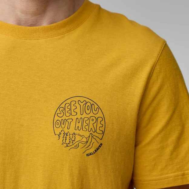 Fjällräven Hemp Blend Out Here T-shirt M Men’s T-shirts & tank tops Model Angle G 89992