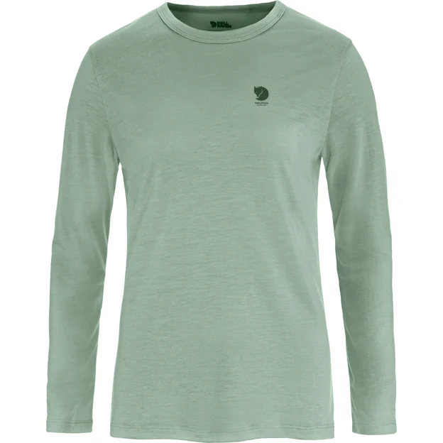 Fjällräven High Coast LS W Women’s T-shirts & tank tops Green Main Front 91966