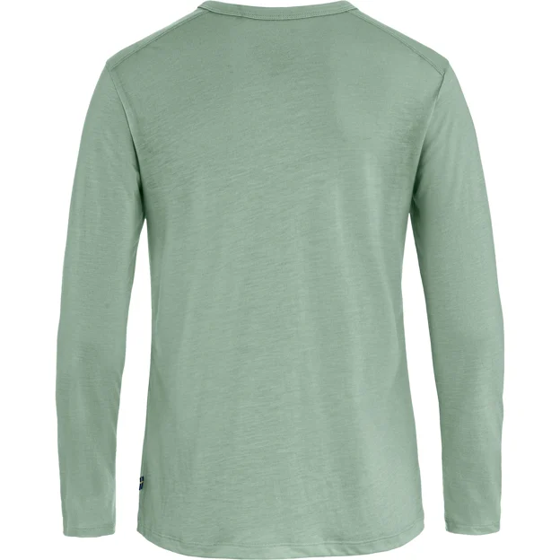 Fjällräven High Coast LS W Women’s T-shirts & tank tops Green Main Back 101048