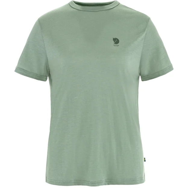 Fjällräven High Coast SS W Women’s T-shirts & tank tops Green Main Front 100910