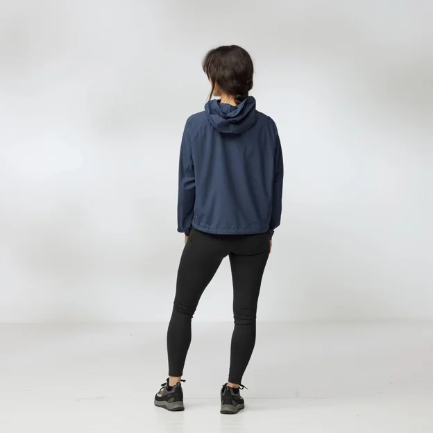 Fjällräven High Coast Short Wind Hoodie W Women’s Wind jackets Model Model back 92968