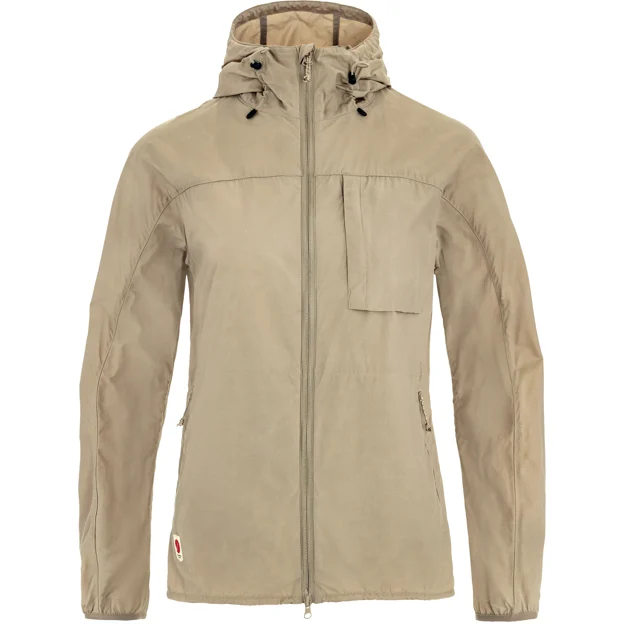 Fjällräven High Coast Wind Jacket W Women’s Wind jackets Beige Main Front 100911