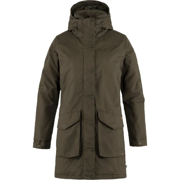 Fjällräven Högvilt Jacket W Women’s Hunting jackets Dark green, Green Main Front 56393
