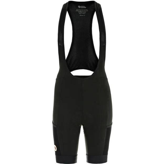 Fjällräven Hoja Bib Shorts W Women’s Shorts & skirts Black Main Front 100642