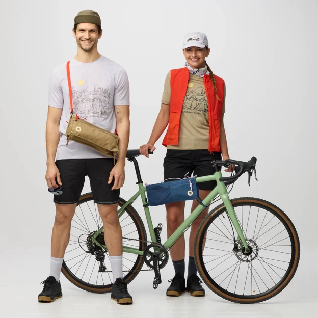 Fjällräven Hoja Bike Frame Fold Bag Unisex Backpack & bag accessories Model Angle L 100488