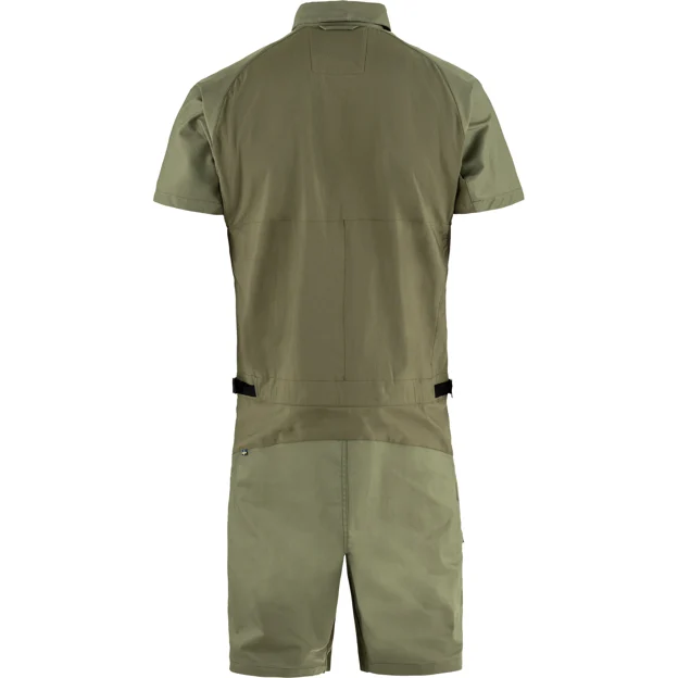 Fjällräven Hoja Field Suit M Men’s Outdoor trousers Green Main Back 86976