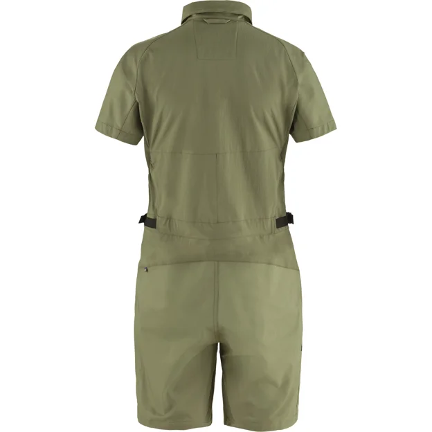 Fjällräven Hoja Field Suit W Women’s Outdoor trousers Green Main Back 88352