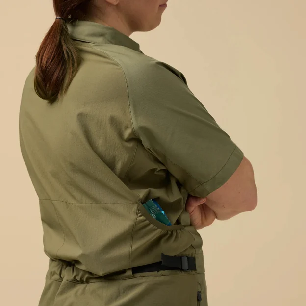 Fjällräven Hoja Field Suit W Women’s Outdoor trousers Model Angle J 90040