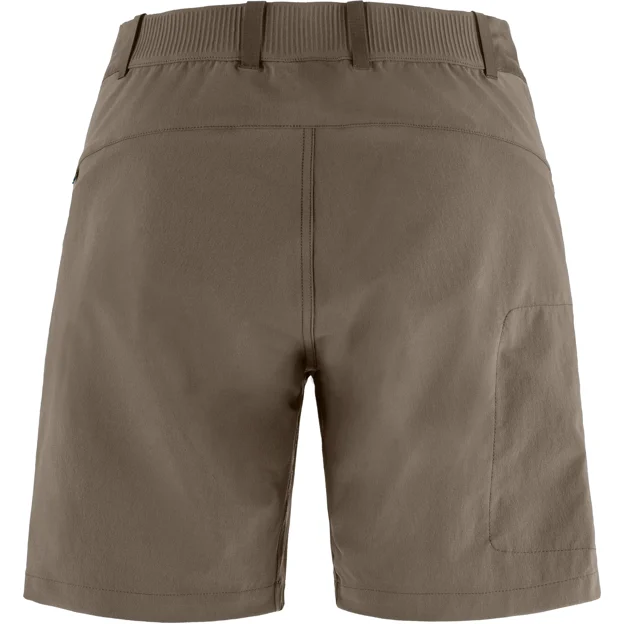 Fjällräven Hoja Hybrid Shorts W Women’s Shorts & skirts Brown Main Back 101040