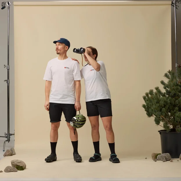 Fjällräven Hoja Hybrid Shorts W Women’s Shorts & skirts Model Model front 90140