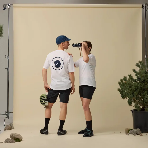 Fjällräven Hoja Hybrid Shorts W Women’s Shorts & skirts Model Angle F 90156
