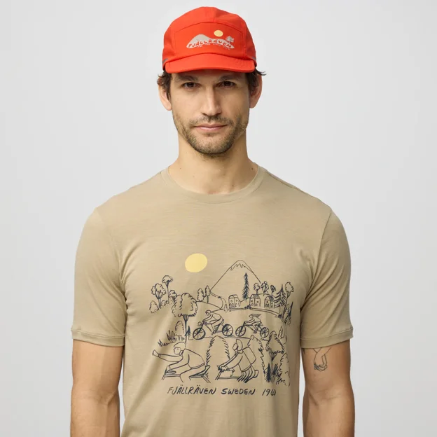Fjällräven Hoja Lugnt Wool T-shirt M Men’s T-shirts & tank tops Model Angle F 100501
