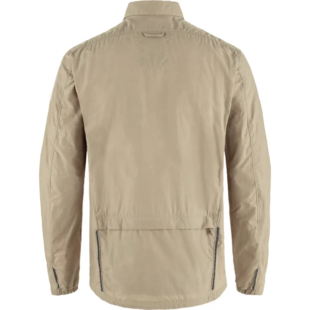 Fjällräven Hoja Rider's Wind Jacket M Men’s Wind jackets Beige Main Back 86984