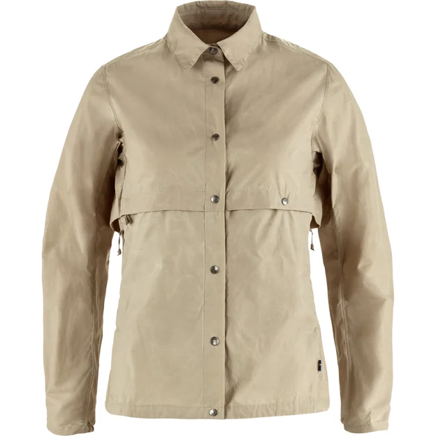 Fjällräven Hoja Rider's Wind Jacket W Women’s Wind jackets Grey, Beige Main Front 84479