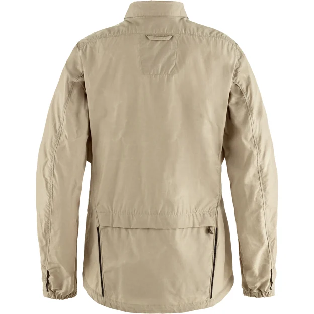 Fjällräven Hoja Rider's Wind Jacket W Women’s Wind jackets Grey, Beige Main Back 88354