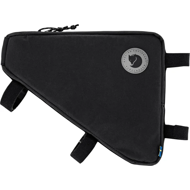 Fjällräven Hoja Triangle Frame Bag Unisex Backpack & bag accessories Black Main Back 100127