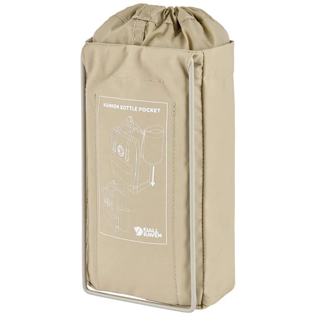 Fjällräven Kånken Bottle Pocket Unisex Backpack & bag accessories Beige Main Back 104392