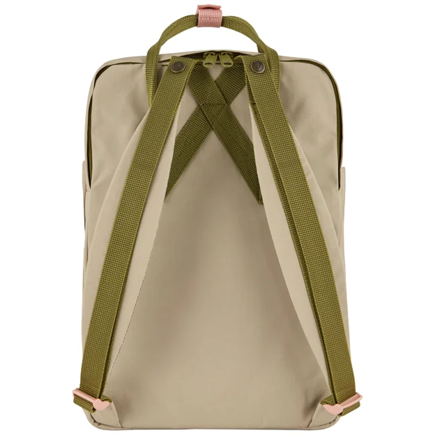 Fjällräven Kånken Koncept Laptop 15 Unisex Daypacks Green, Beige Main Back 104384