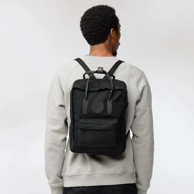 Fjällräven Kånken No. 2 Black Unisex Daypacks Model Model front 92879