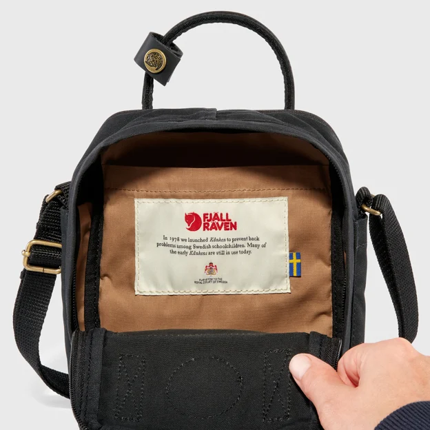 Fjällräven Kånken No. 2 Black Sling Shoulder bags Unisex