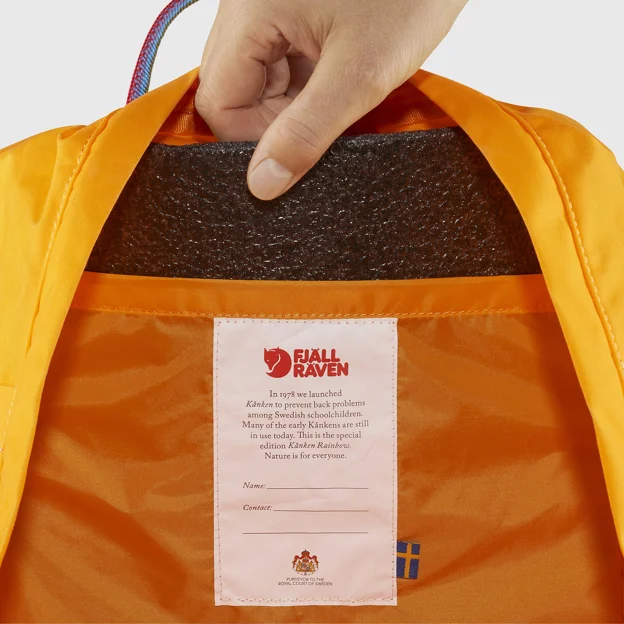 Fjällräven Kånken Rainbow Unisex Outlet Detail Angle G 43828