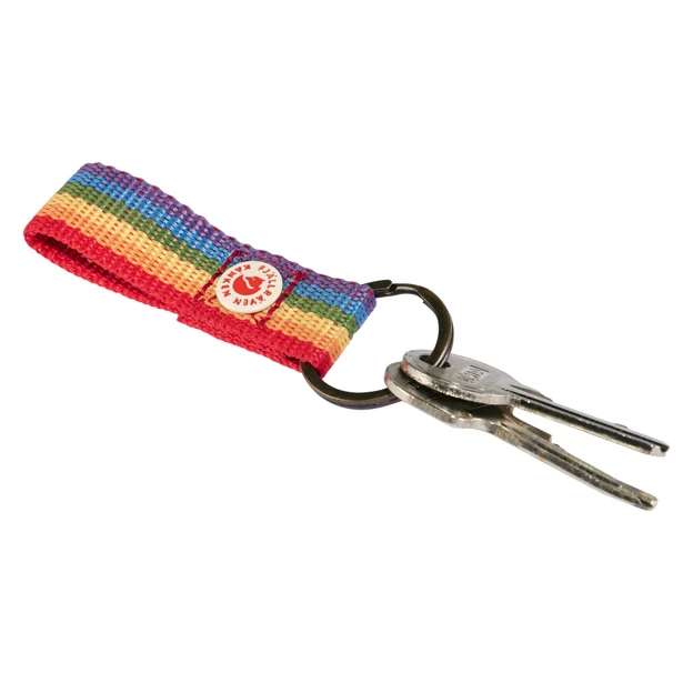 Fjällräven Kånken Rainbow Keyring Unisex Backpack & bag accessories Purple, Blue, Green, Yellow, Orange, Red Detail 24539