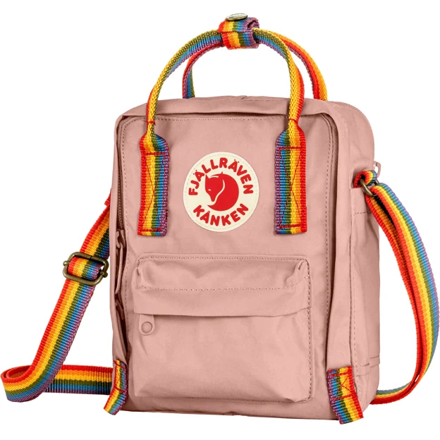 Fjällräven Kånken Rainbow Sling Unisex Outlet Pink Main Angle F 101045