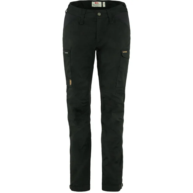 Fjällräven Kaipak Trousers Curved W Women’s Outlet Black Main Front 14657