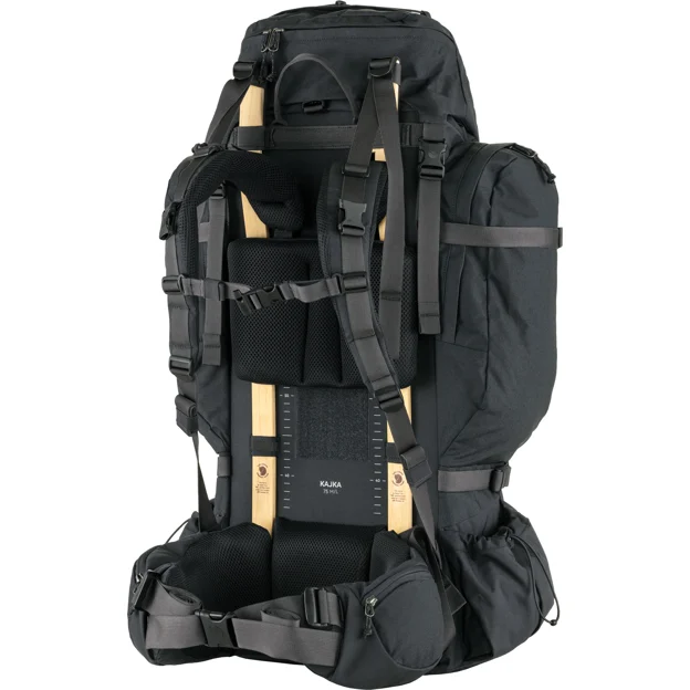 Fjällräven Kajka 75 M/L Unisex Trekking backpacks Black Main Back 80655