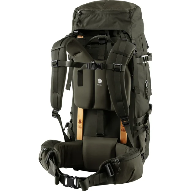 Fjällräven Keb 52 Men’s Trekking backpacks Green Main Back 24743