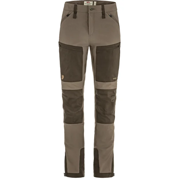 Fjällräven Keb Agile Trousers W Women’s Trekking trousers Brown, Green Main Front 100165