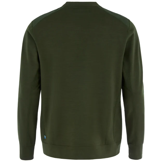Fjällräven Keb Fleece Crew Neck M Men’s Fleeces Green Main Back 104830