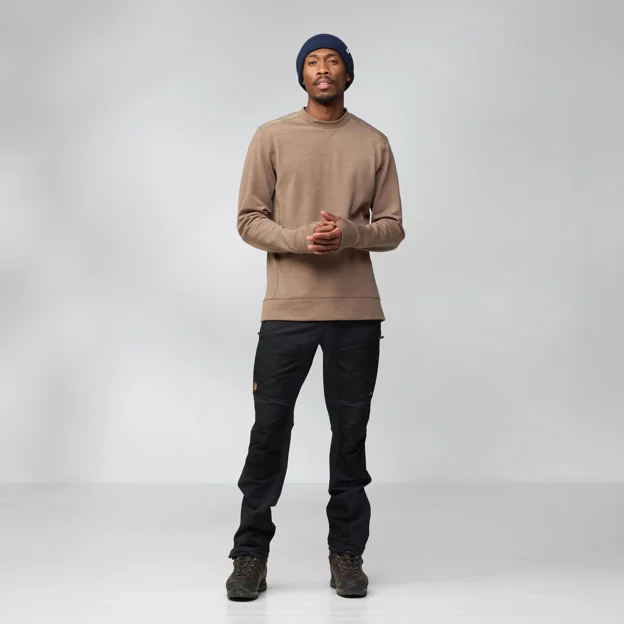 Fjällräven Keb Fleece Crew Neck M Men’s Fleeces Model Model front 94568