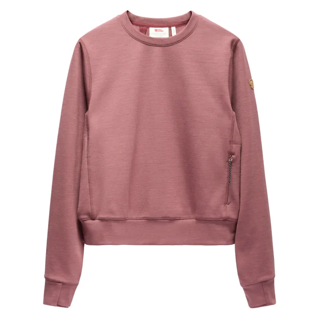 Fjällräven Keb Fleece Crew Neck W Women’s Fleeces Purple Main Front 124503