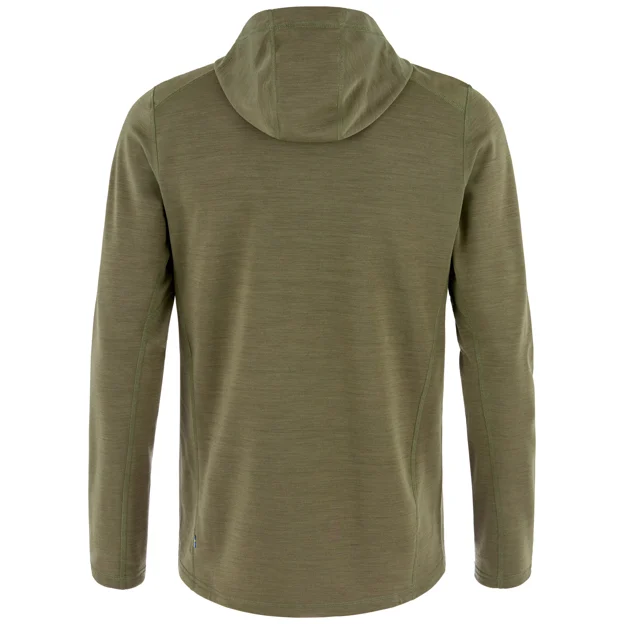 Fjällräven Keb Fleece Hoodie M Men’s Fleeces Green Main Back 104833