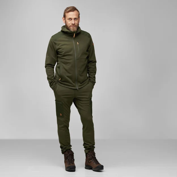 Fjällräven Keb Fleece Hoodie M Men’s Fleeces Model Model front 75973