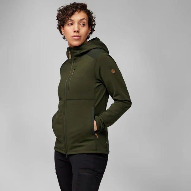 Fjällräven Keb Fleece Hoodie W Women’s Fleeces Model Model side 75980