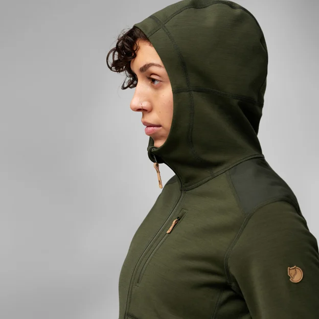 Fjällräven Keb Fleece Hoodie W Women’s Fleeces Detail Angle F 75981