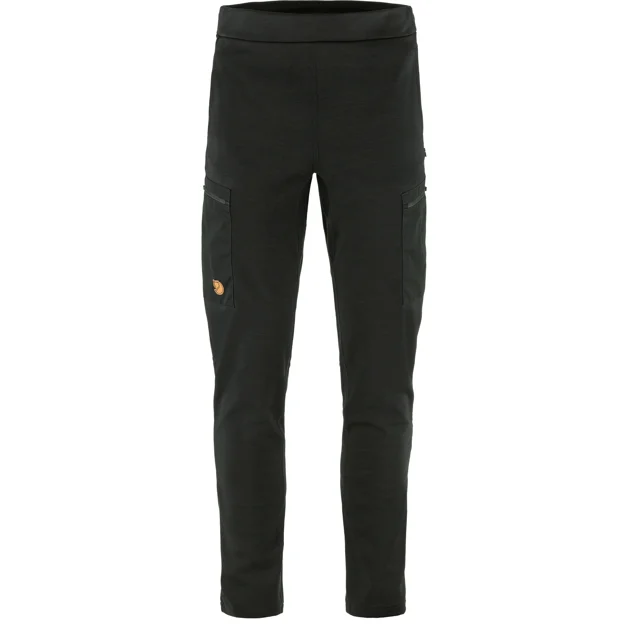 Fjällräven Keb Fleece Trousers M Men’s Base layer bottoms Black Main Front 65474