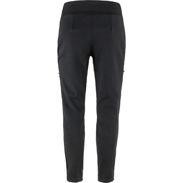 Fjällräven Keb Fleece Trousers W Women’s Base layer bottoms Black Main Back 76225