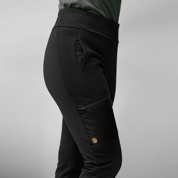 Fjällräven Keb Fleece Trousers W Women’s Base layer bottoms Detail Angle G 76233