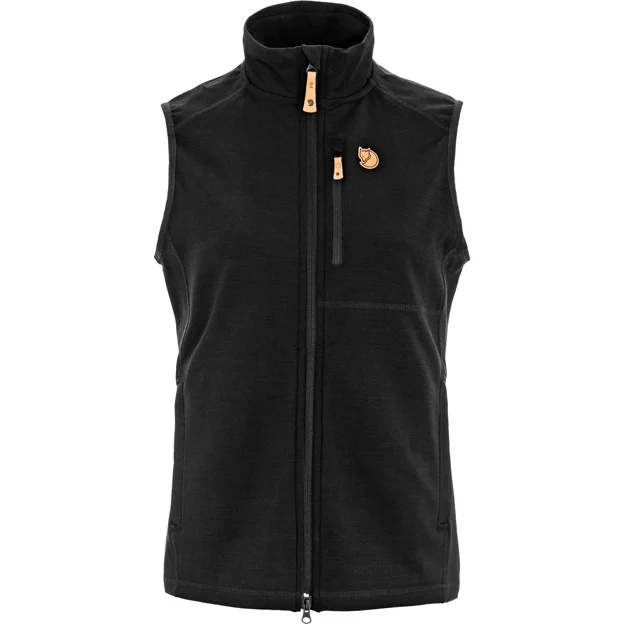 Fjällräven Keb Fleece Vest W Women’s Vests Black Main Front 96378