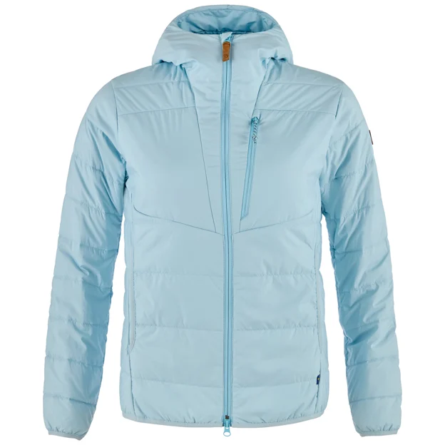 Fjällräven Keb Padded Hoodie W Women’s Trekking jackets Blue Main Front 104824