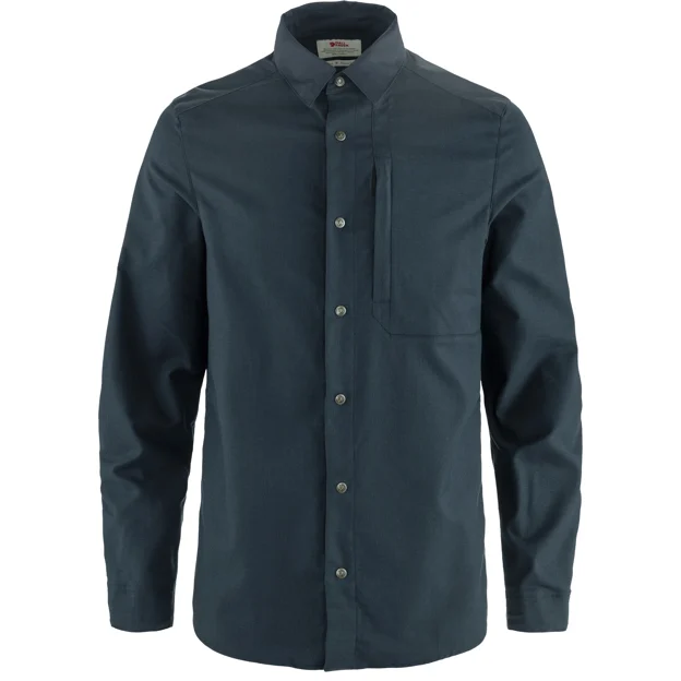 Fjällräven Keb Trekking Shirt LS M Men’s Shirts Blue Main Front 81270