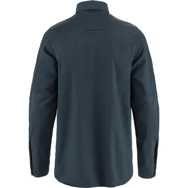Fjällräven Keb Trekking Shirt LS M Men’s Shirts Blue Main Back 85737