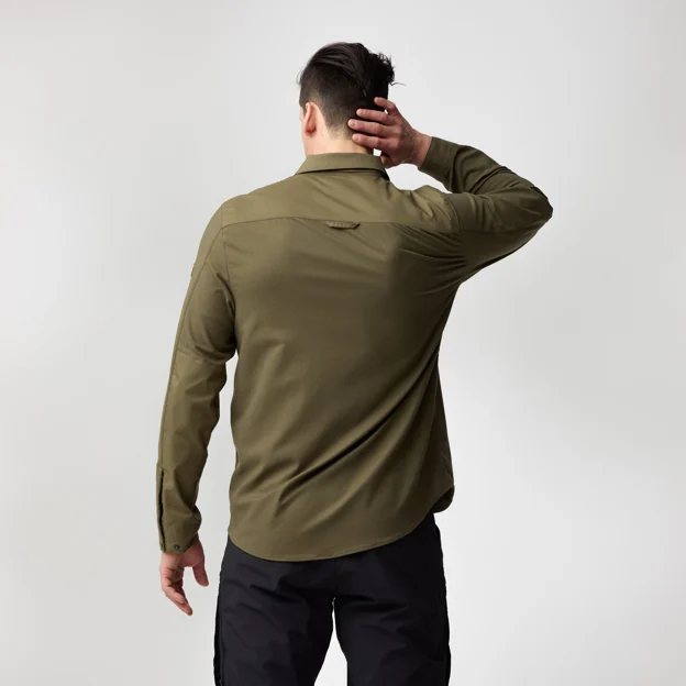 Fjällräven Keb Trekking Shirt LS M Men’s Shirts Model Angle F 85703
