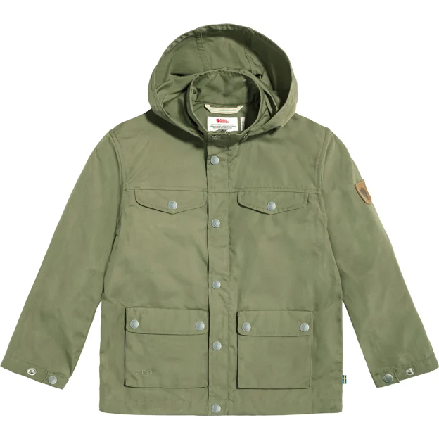 Fjällräven Kids Greenland Jacket Children’s Kids jackets Green Main Front 48910